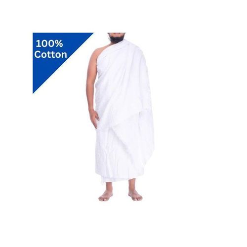 Ihram 2 Pièces 100% Coton Hajj Et Omra thumbnail 3