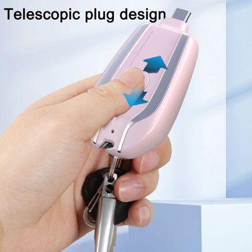 Power Bank Porte-clés Type-c Batterie De Secours Alimentation D'urgence thumbnail 1