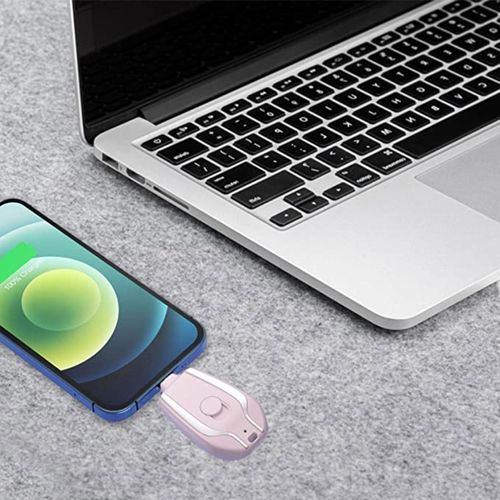 Power Bank Porte-clés Type-c Batterie De Secours Alimentation D'urgence thumbnail 3