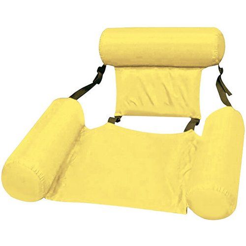 Chaise Gonflable Pliable Flottante Matelas Air Piscine Plage - Couleur Aléatoire