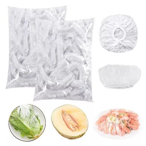 100 Sacs De Conservation Des Aliments Réutilisables Élastiques Avec Fermeture thumbnail 1