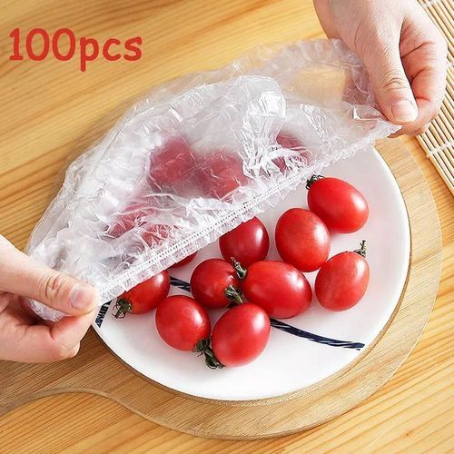 100 Sacs De Conservation Des Aliments Réutilisables Élastiques Avec Fermeture thumbnail 2