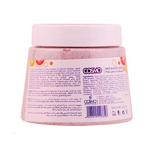 Cosmo Gommage Fruit Burst Gommage Visage Et Corps Citron Rose Et Mandarine 