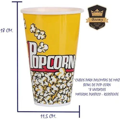 Seau En Plastique Pour Popcorn - Grand thumbnail 3