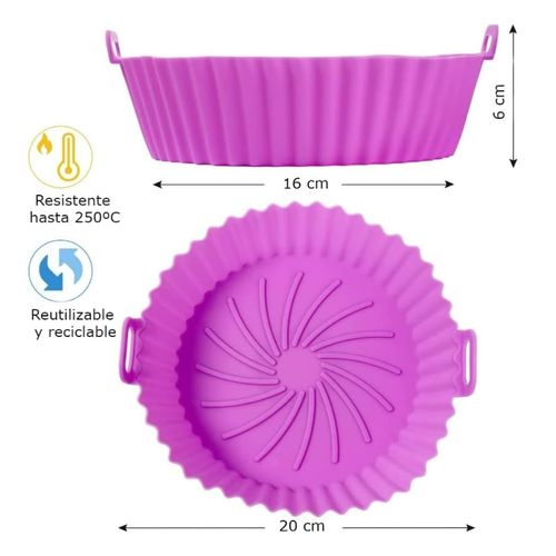 Moule Silicone Air Fryer, Accessoires Pour Friteuse Réutilisable thumbnail 2