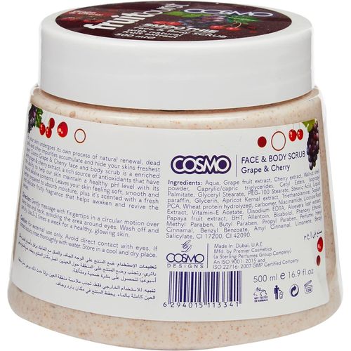Gommage Visage Et Corps Raisin Et Cerise 