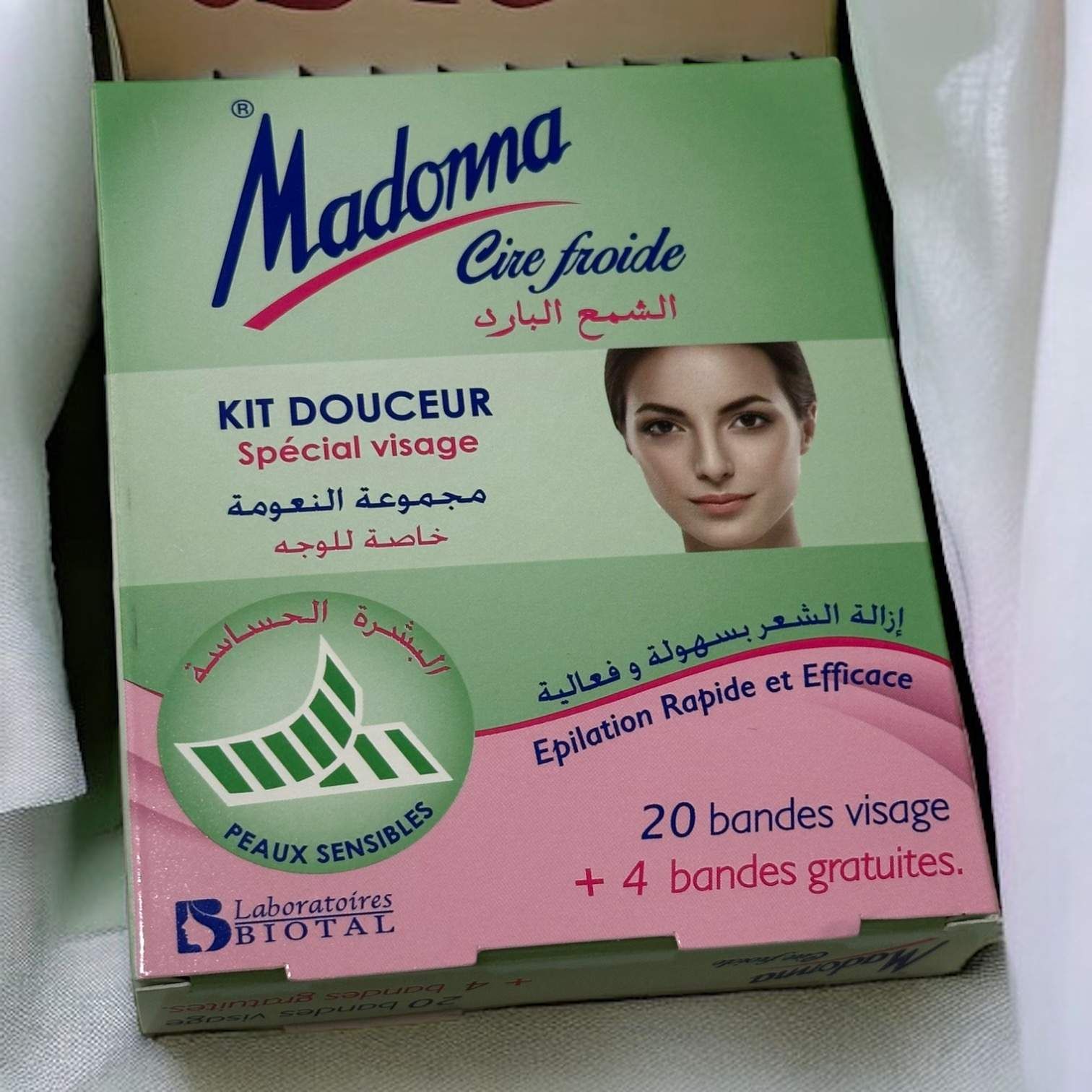 Oma Cire Froide Kit Douceur Peaux Sensibles Épilation