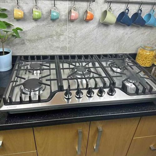 Plaque De Cuisson À Gaz 70cm Inox Encastrable - Allumage Électrique