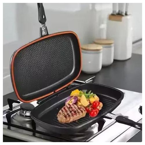 Poêle À Gril Double Face Cuisinière À Gaz À Induction 32 Cm