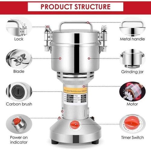Moulin Epice Broyeur Électrique Et Moulin À Café Et Épices Professionnel Capacité 250 Grammes thumbnail 3