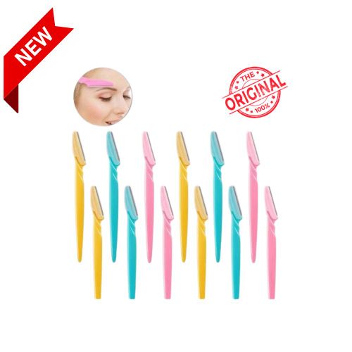 Rasoir Épilateur Sourcil Facial - 12 Pièces