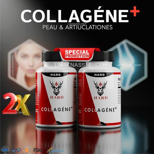 Hardman Pack X2 Collagène De Type I Et Dacide Hyaluronique Anti-âge.30 Capsule 500 Mg