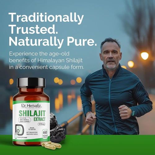 Extrait De Shilajit 450mg 60 Gélules De Lhimalaya