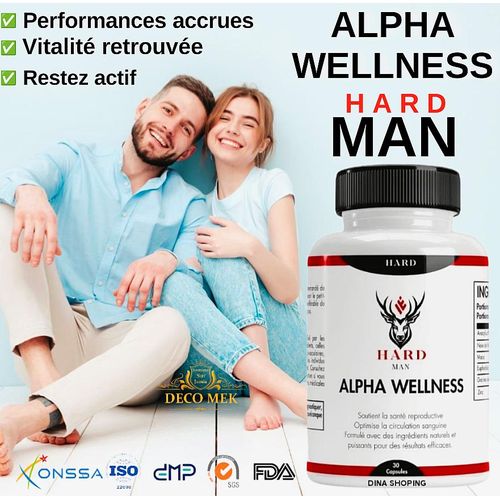 Hardman Alpha Wellness 30 Capsule, Restaure Vigueur Et Vitalité