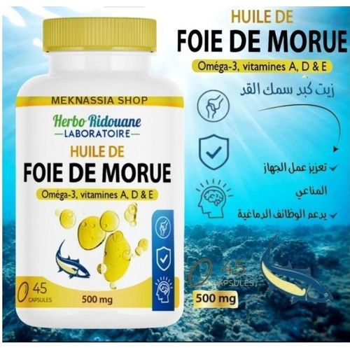 Huile De Foie De Morue Vitamine A Et D 45 Capsules