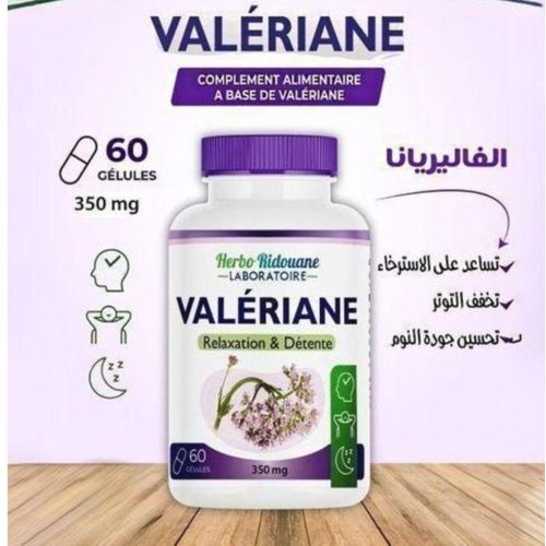 2 Bouteilles De Valériane Supplément De Sommeil 350mg