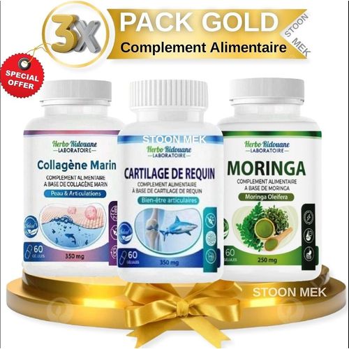 Complément Alimentaire Articulations Moringa, Collagène Marin Et Cartilage De Requin