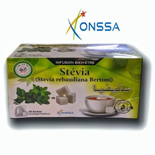 Édulcorant Stévia 100% Naturel – Boîte de 24 Sachets Doseurs Sans Calories