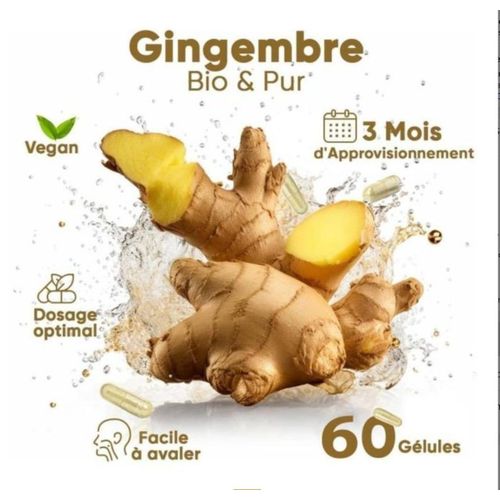 Pack Double 2 Bouteilles Complement Alimentaire A Base De Gingembre Tonique Et Contre Les États De Nausées 300 Mg