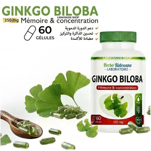 Complément Alimentaire A Base De Ginkgo biloba 350mg
