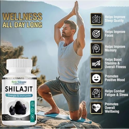 Pack Shilajit & Ashwagandha 60 Gélules – Complément Alimentaire Énergie Et Vitalité thumbnail 3