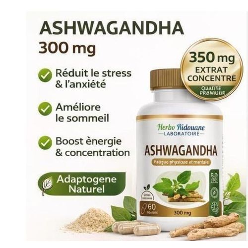 Ashwaganda 300mg.complément Alimentaire – 60 Gélules – Augmentez Lénergie Et Lendurance, thumbnail 3
