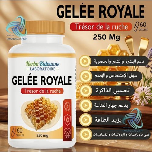  Gelée Royale Ginseng Propolis 30 Gélules – Complément Alimentaire Anti-fatigue Naturel