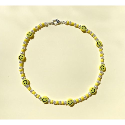 Collier Yellow & Smiley Happy Face