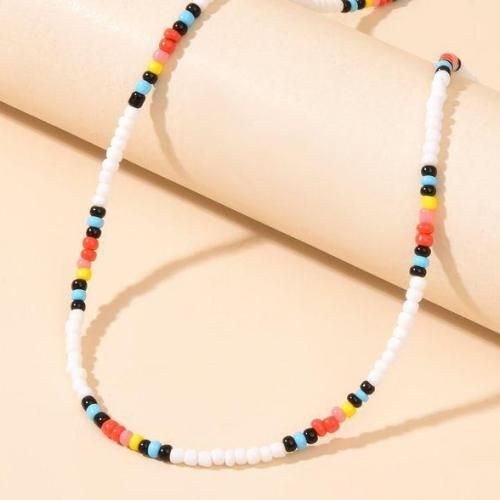 Collier Perle Blanc & Couleur Dégradé thumbnail 3