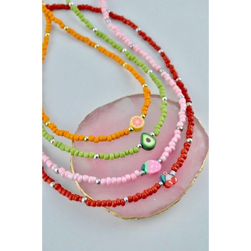 4 Colliers Choker Perle Simple & Fruit Emoji thumbnail 3