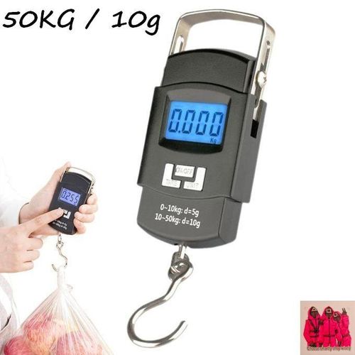 Balance Électronique Portable Précis Pour Bagages, 50kg, 10g + Sticker