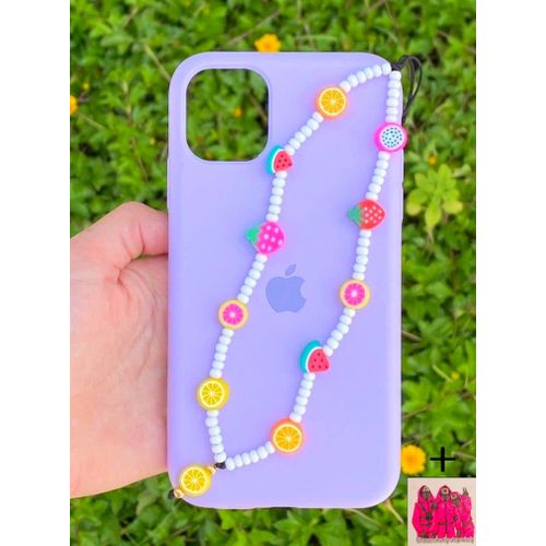 Illustre Sangle Iphone Fruits & Perles + Sticker Choose