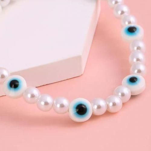 Bracelet Perle Blanc Classique & White Eyes