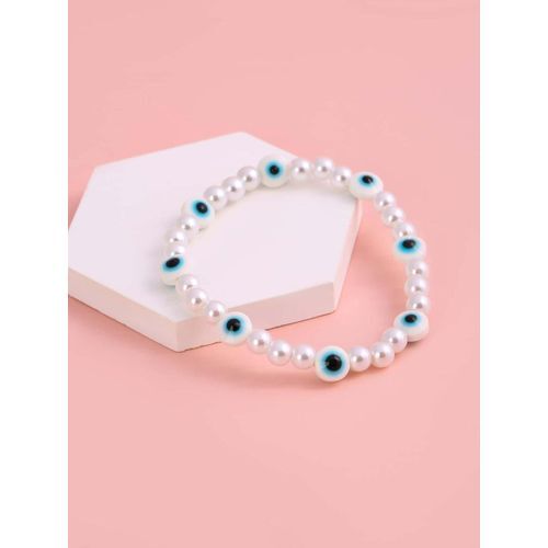 Bracelet Perle Blanc Classique & White Eyes thumbnail 3