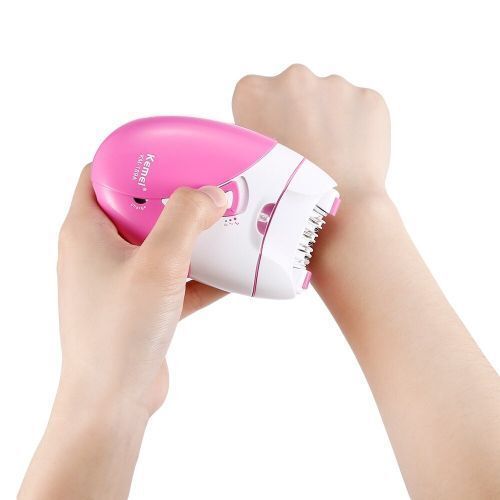 Épilateur Électrique Rechargeable Avec Port Usb Pour Femme, Pour Épilation, Rasage Corps Et Pieds thumbnail 3