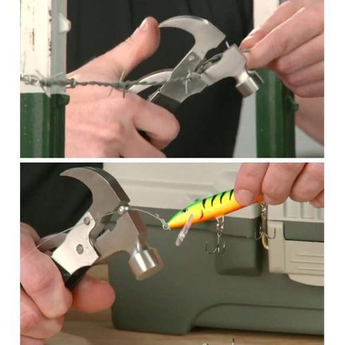 As Seen On Tv Stainless Steel Tac Tool 18 In 1 Universel Nouveau Marteau De Survie En Acier Inoxydable