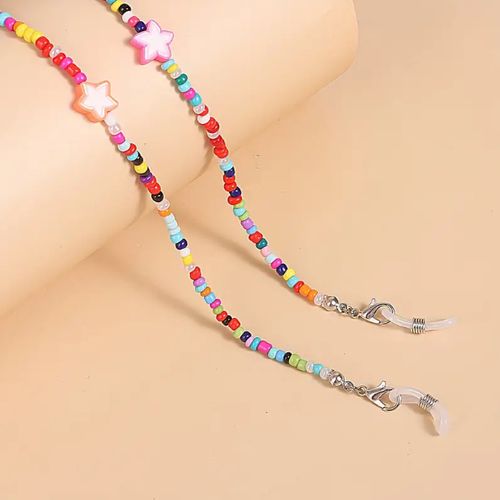Chaîne De Lunettes En Perles Multicouleur & Etoiles Emoji thumbnail 3