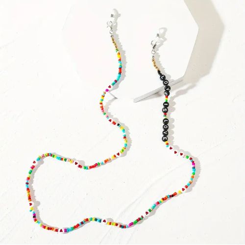 Chaîne De Lunettes Colorful Love Is Love & Hearts