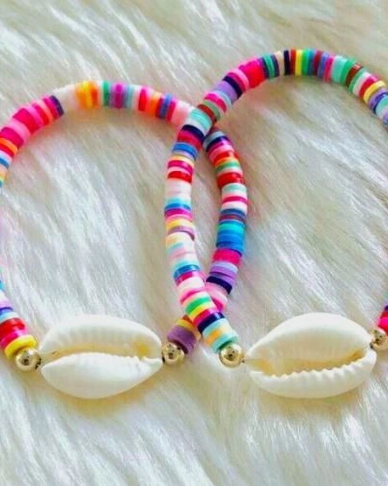 Pack 2 Bracelet En Perle Heishi & Wed3a
