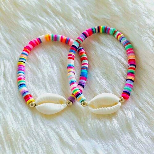 Pack 2 Bracelet En Perle Heishi & Wed3a