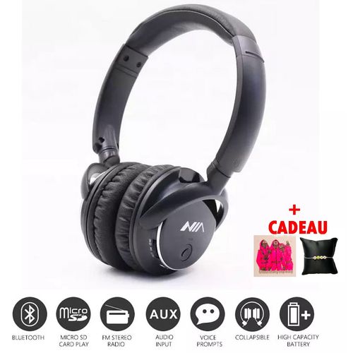 Q1 Casque Sans Fil Pure Bass Longue Étonomie + Sticker + Bracelet Hope