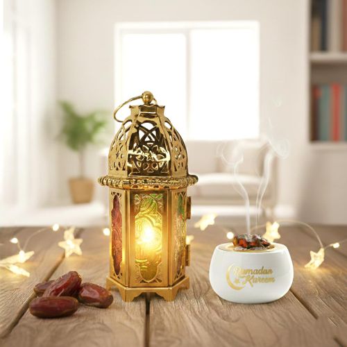 Pack Ramadan Élégant – Mbikhra Encensoir Ramadan Kareem & Fanous thumbnail 3