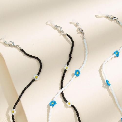 2 Chaîne Blanc Et Noir De Lunettes Flower Beads thumbnail 3