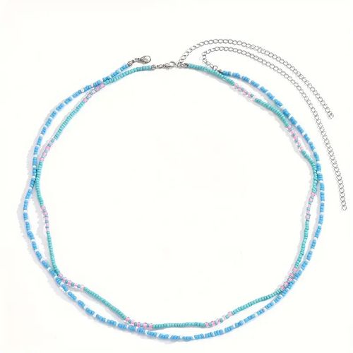 2 Chaîne De Ventre Ciel & Pink À La Mode, Chaine De Taille Pour Femme