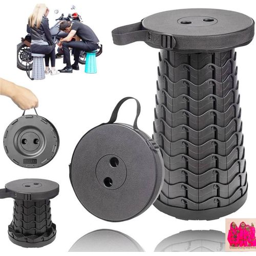 Tabouret Pliable Portable Robust Et Léger + Sticker Choose