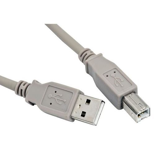 Vcom Cable 5m Imprimante Usb 2.0 A-mâle Vers B-mâle, Câble Printer Et Scanner-gris