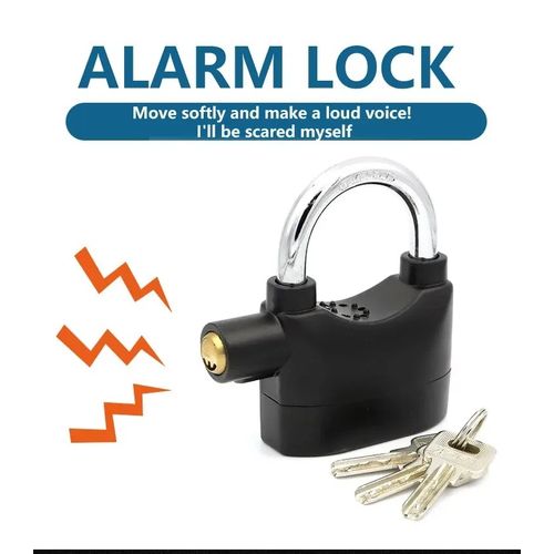 Cadenas Anti-vol Avec Fonction Alarme 100db + Sticker 
