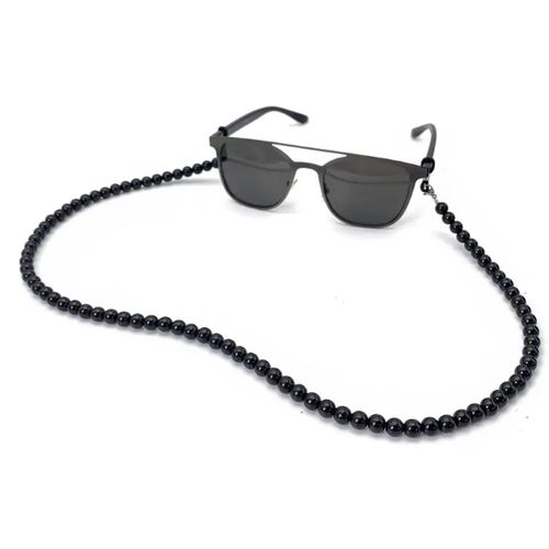 Chaîne De Lunettes Perle Noir Classique
