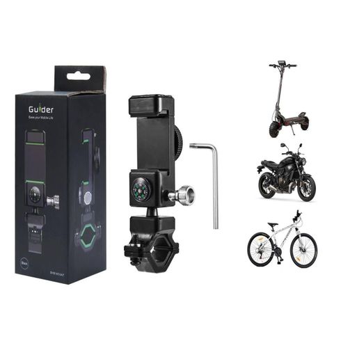 Support Téléphone Vélo/moto/ Trotinette Avec Boussole Intégrée – Sécurité & Praticité Au Quotidien