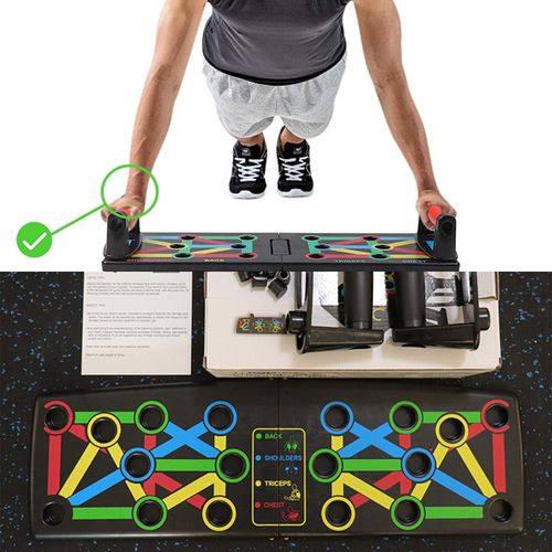 Planche De Pompes Pliable Multifonction – Push Up Board De Musculation Pour La Maison thumbnail 3
